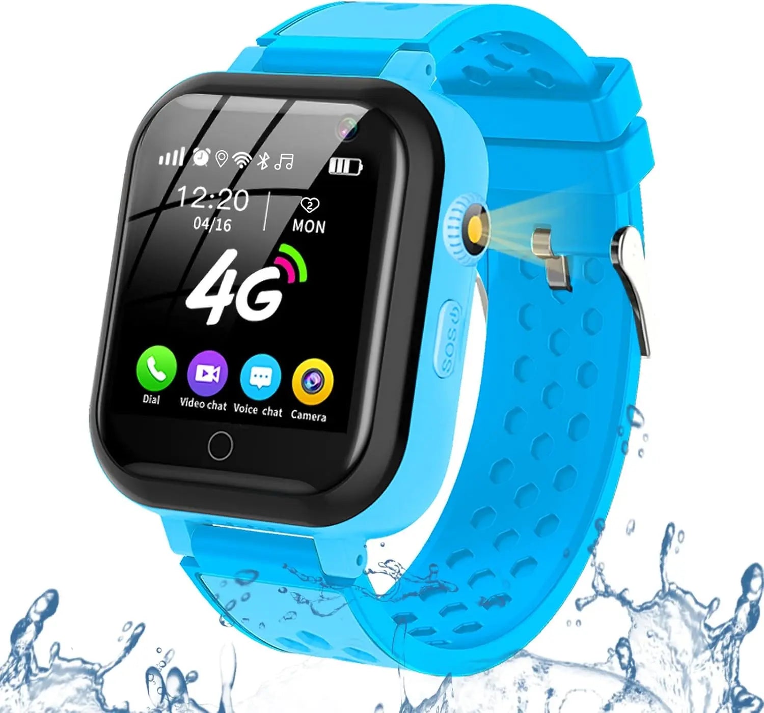 RelaxU Smartwatch Inteligentny dla Dzieci GPS 4G, IP67, SOS