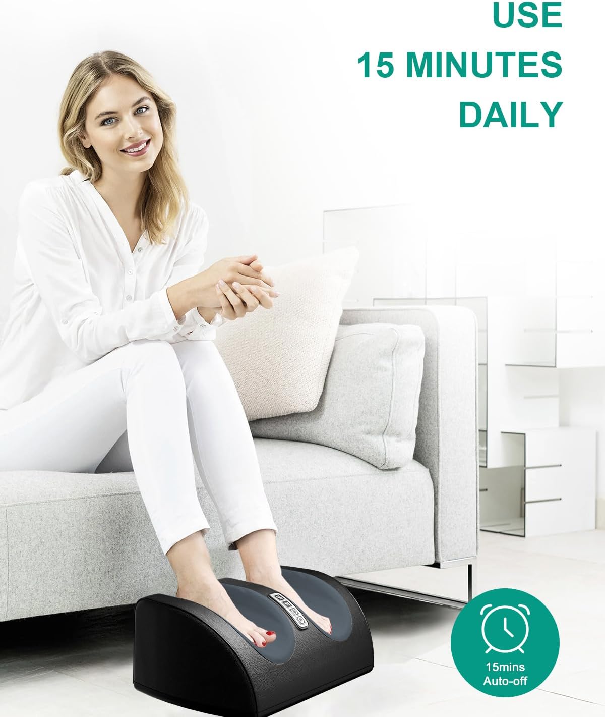 Relaksujący Masażer Stóp z Ciepłem