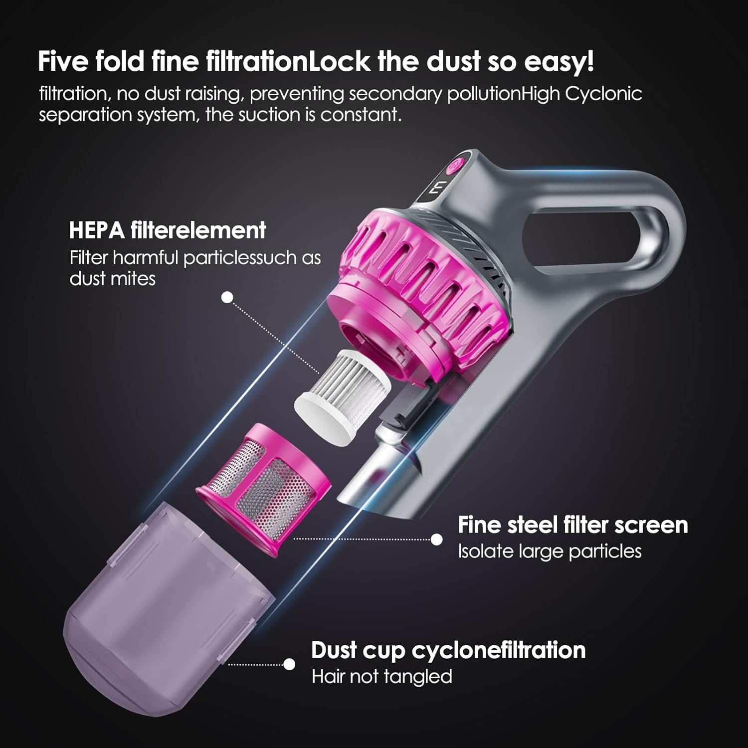 Bezprzewodowy Odkurzacz z Elastyczną Rurą